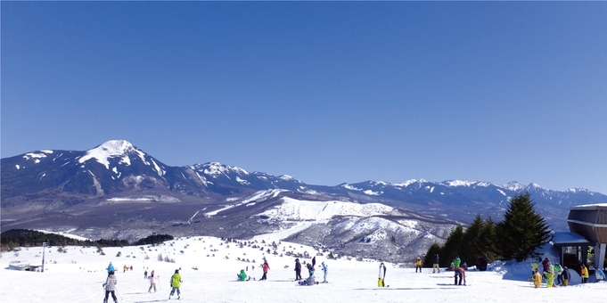 【マイカーで行く】車山高原スキー場で思いっきり雪と遊ぼう！リフトチケット一日券付　和食会席17：30